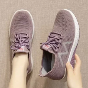 Jarryclub Women Fashion Breathable Fly Knit Sneakers