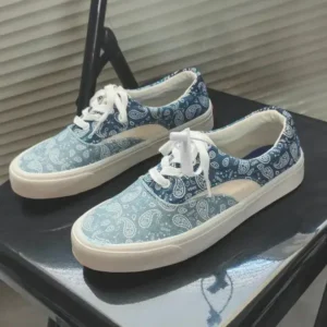 Jarryclub Vintage Breathable Printed Canvas Shoes