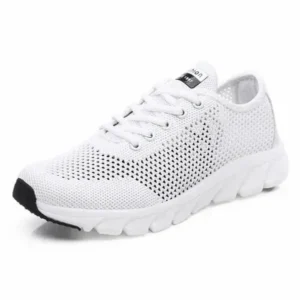 Jarryclub Women Fashion Sports Lace Up Hollow Design Mesh Breathable Sneakers