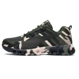 Jarryclub Couple Casual Camouflage Pattern Lace Up Design Breathable Sneakers