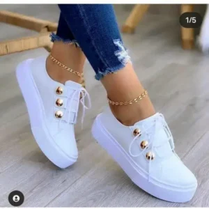 Jarryclub Women Plus Size Casual Platform Sneakers