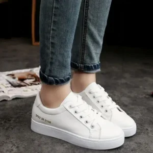 Jarryclub Summer Women Fashion Casual Solid Color Thick-Soled Canvas Sneakers