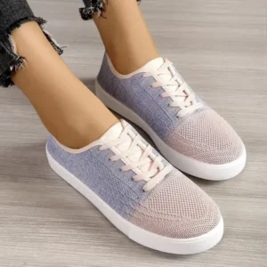 Jarryclub Summer Women Fashion Casual Fly-Woven Mesh Breathable Sneakers