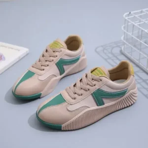 Jarryclub Women Fashion Color Block Breathable Sneakers