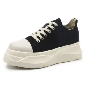 Jarryclub Women Casual Breathable Low Top Canvas Platform Shoes